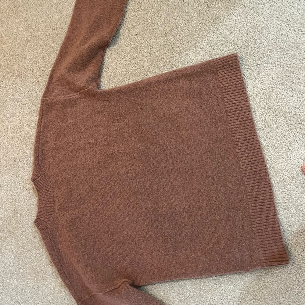 Madewell Women's Dusty Rose Turtleneck Sweater - Picture 2 of 3